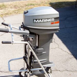 1995 Mariner 25 HP 2-Cyl Carbureted 2-Stroke 20" (L) Tiller Outboard Motor.